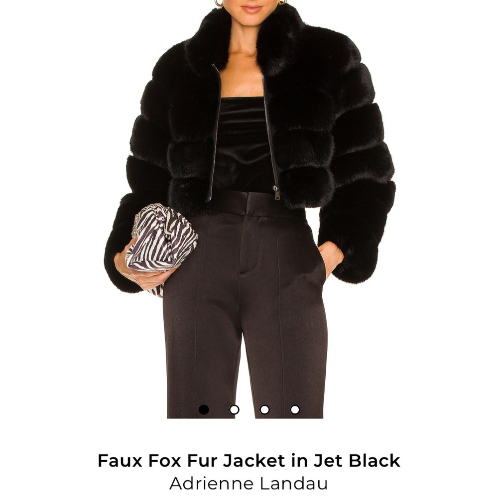 Adrienne Landau Faux Fur Coat